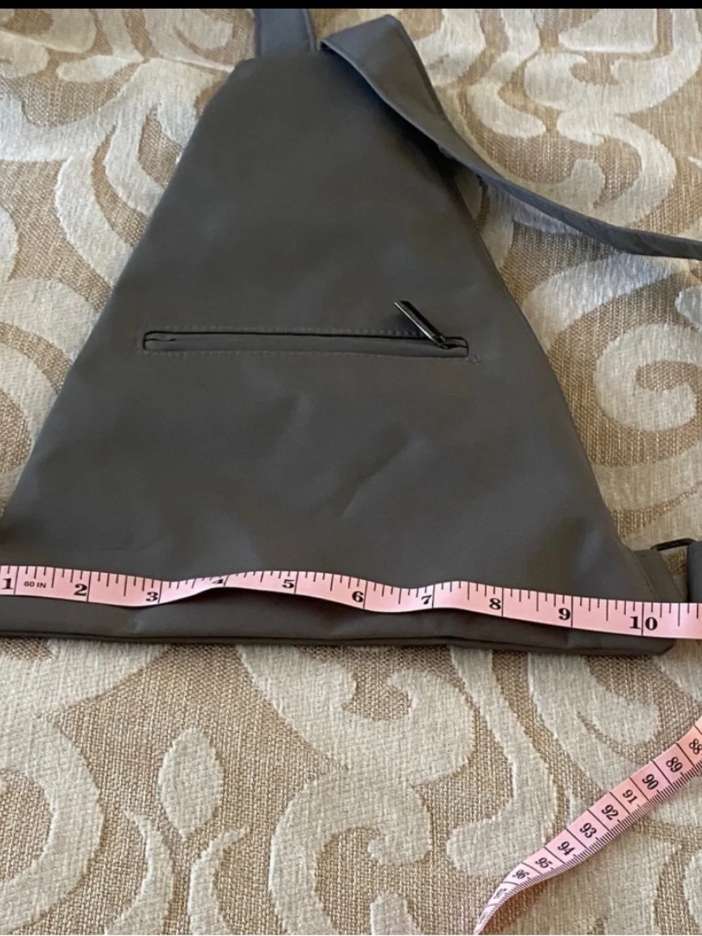Vintage Giorgio Armani Parfums Gray Triangle Backpack Unisex Rare